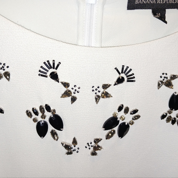 Banana Republic Mint Green Embellished Dress 10/12 - Picture 11 of 11